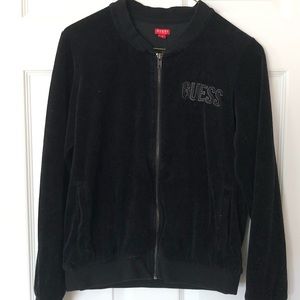 Guess velour zip up